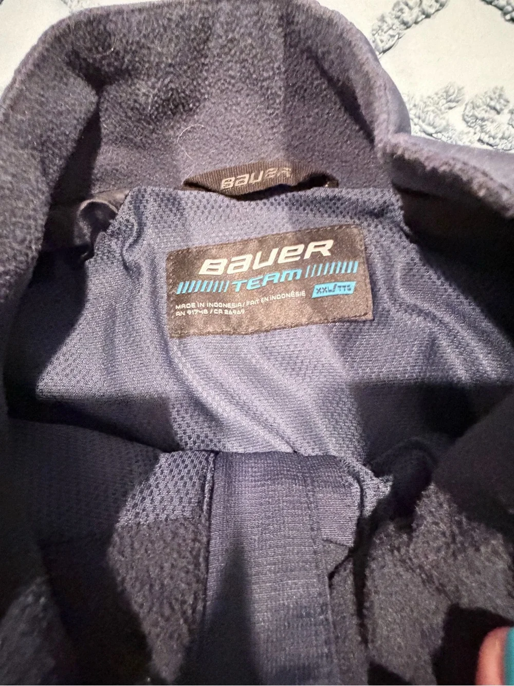 Bauer Men's Dark Blue Full-Zip Performance Jacket XXL